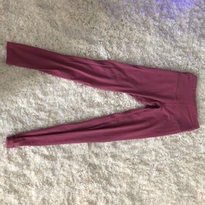 Dusty pink lululemon align leggings 7/8